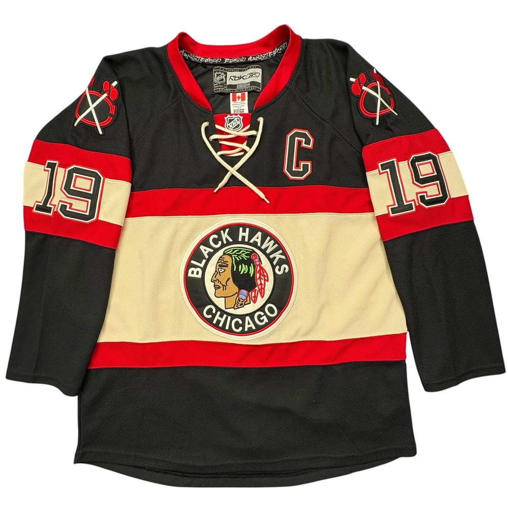 Reebok Chicago Blackhawks Jonathan Toews 50 Large Authentic NHL Alternate Jersey